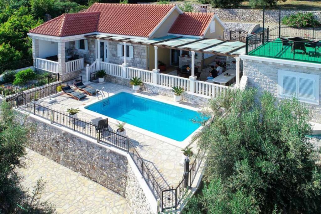 Secluded Luxury Villa With Sea View And Pool Orebić Zewnętrze zdjęcie