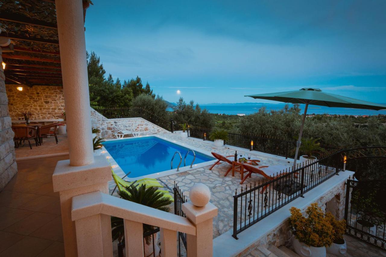 Secluded Luxury Villa With Sea View And Pool Orebić Zewnętrze zdjęcie