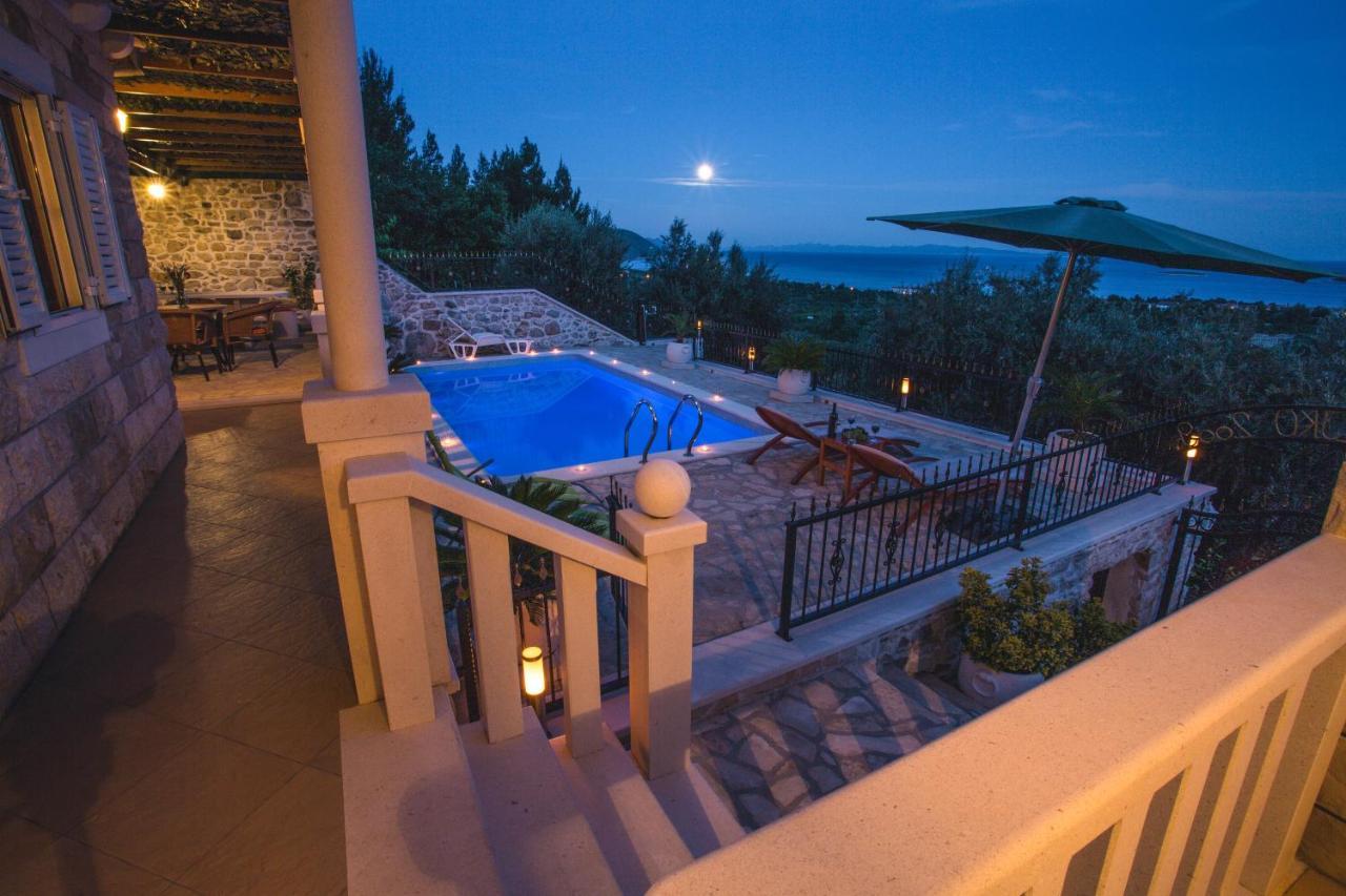 Secluded Luxury Villa With Sea View And Pool Orebić Zewnętrze zdjęcie